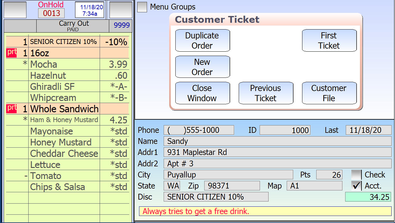 Duplicate order in SelbySoft POS