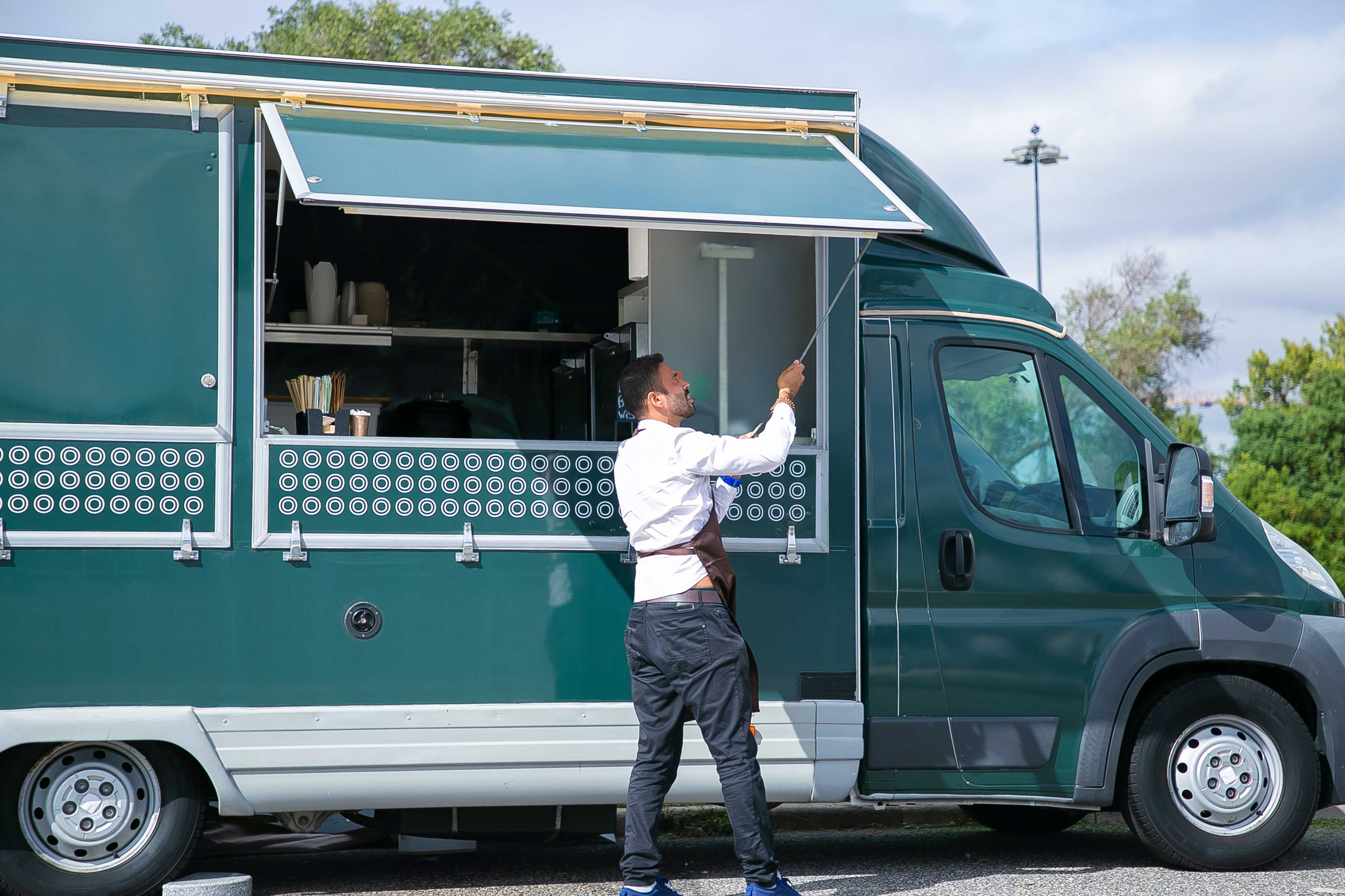 A picture of a coffee truck